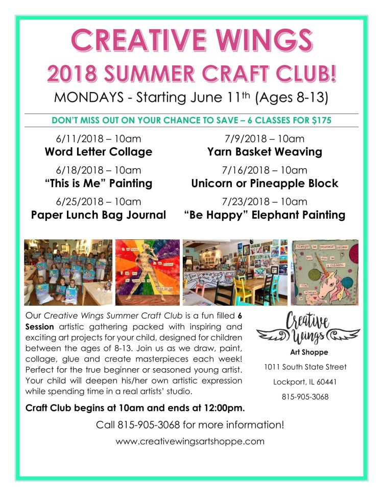 Summer Craft Club flyer 2018-1